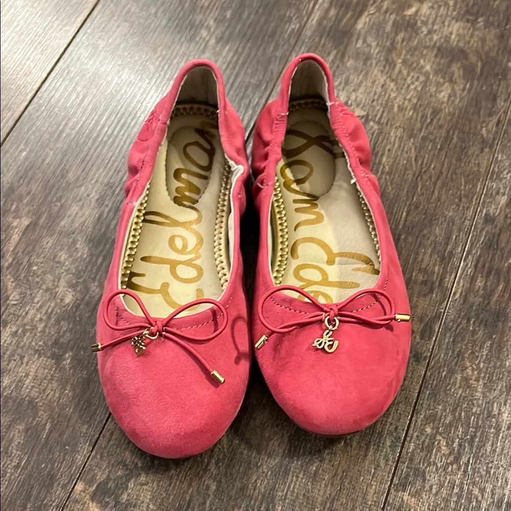 Sam Edelman Pink Suede Ballet Flats